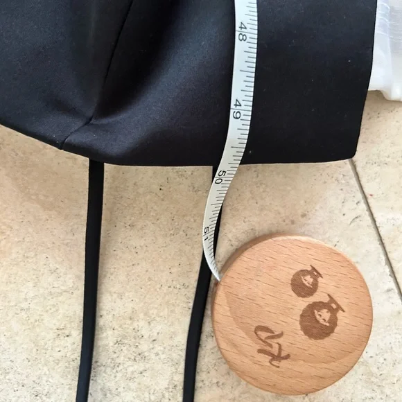 Cachet Vintage Tuxedo Contrast Princess Gown Split Front Evening Gown 16 - Picture 13 of 16